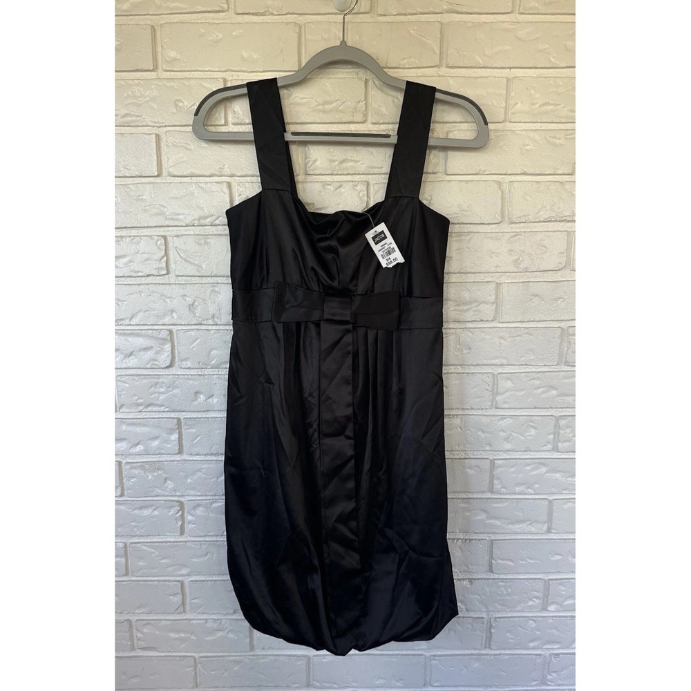 Jacob Satin Bow Little‎ Black Bubble Dress Size 3/4 | Blair Waldorf Style NWT